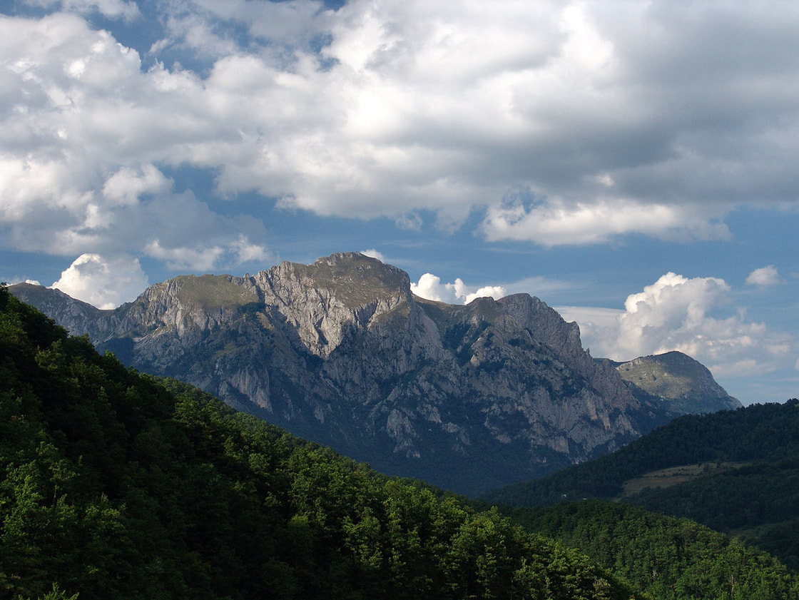 Stijene Tovarnice, krajnjeg jugoistočnog grebena planine Zelengore koji se uzdiže nad kanjonima rijeka Jabušnice (Jabučnice) i Sutjeske.