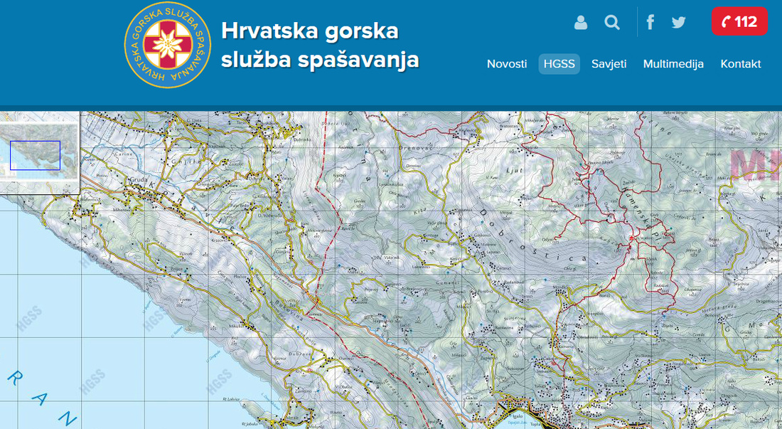 hrvatska topografska karta Karte   besplatne online   DINARSKO GORJE hrvatska topografska karta