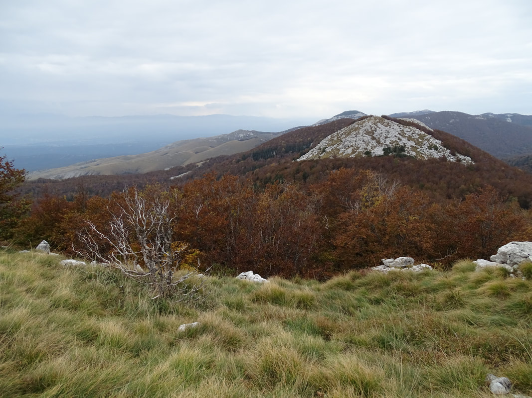 Pogled s grebena Crnog vrha u smjeru zapada