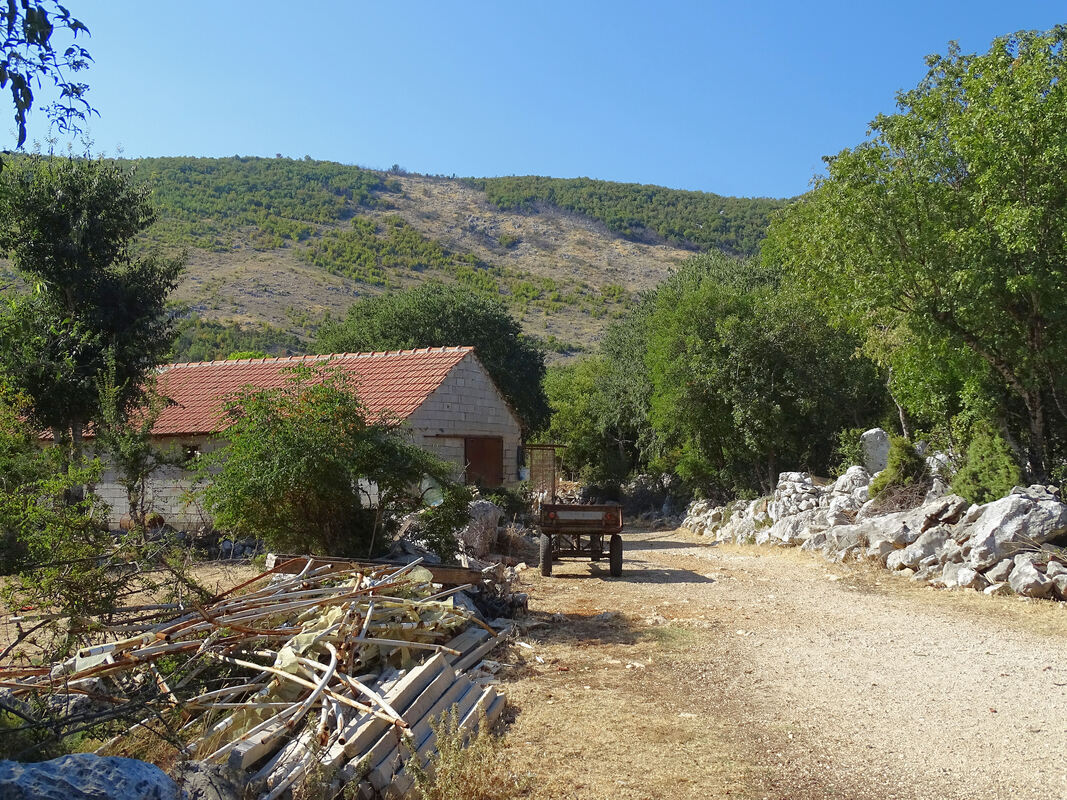 Na rubu sela Glušci, pogled na sjeverne padine Boruta