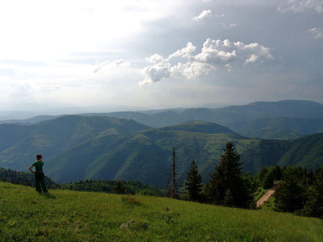 Pogled s Bukovika na greben Motke