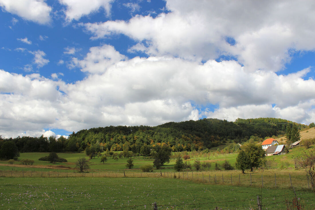 Brdo Katabun s Marinom šumom iznad vruljskog zaselka Kalipolja (Vrulja)