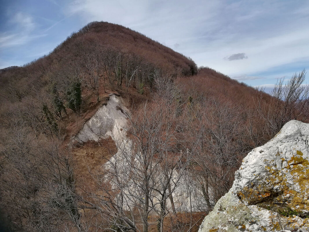 Pogled sa stijene Zub prema grebenu Plešivice