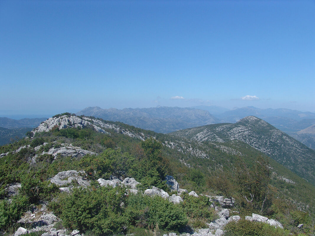 Pogled s Babine gomile na vrh Ilica