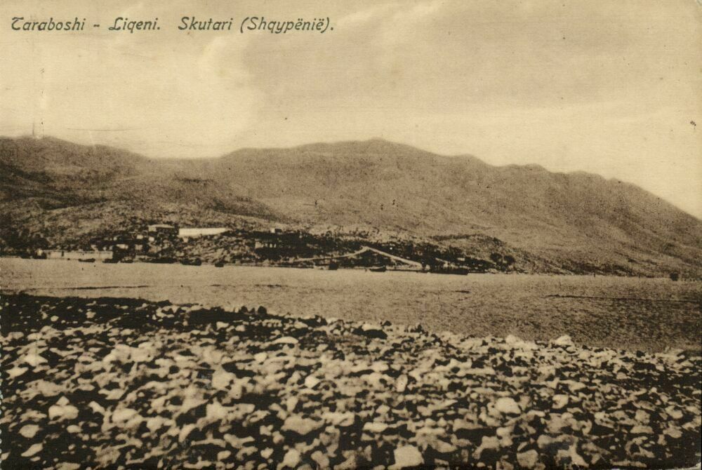 Taraboš i Skadarsko jezero na staroj razglednici (vjerojatno iz 1910-tih godina)