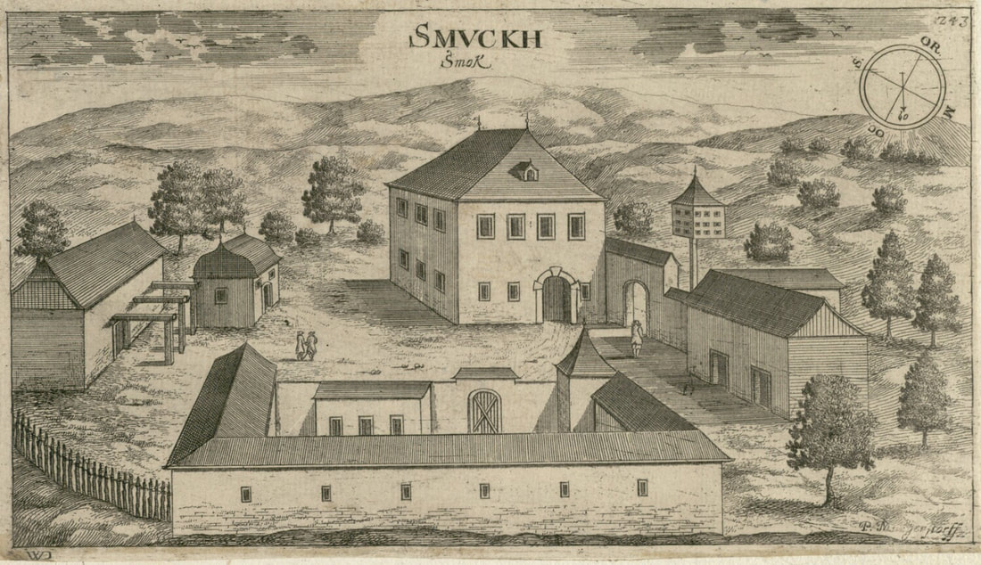 Dvorac Smuk u Valvasorovoj topografiji 1679. godine